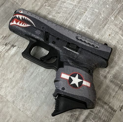Customer photo review of Glock 26 Decal Grip - War Machine