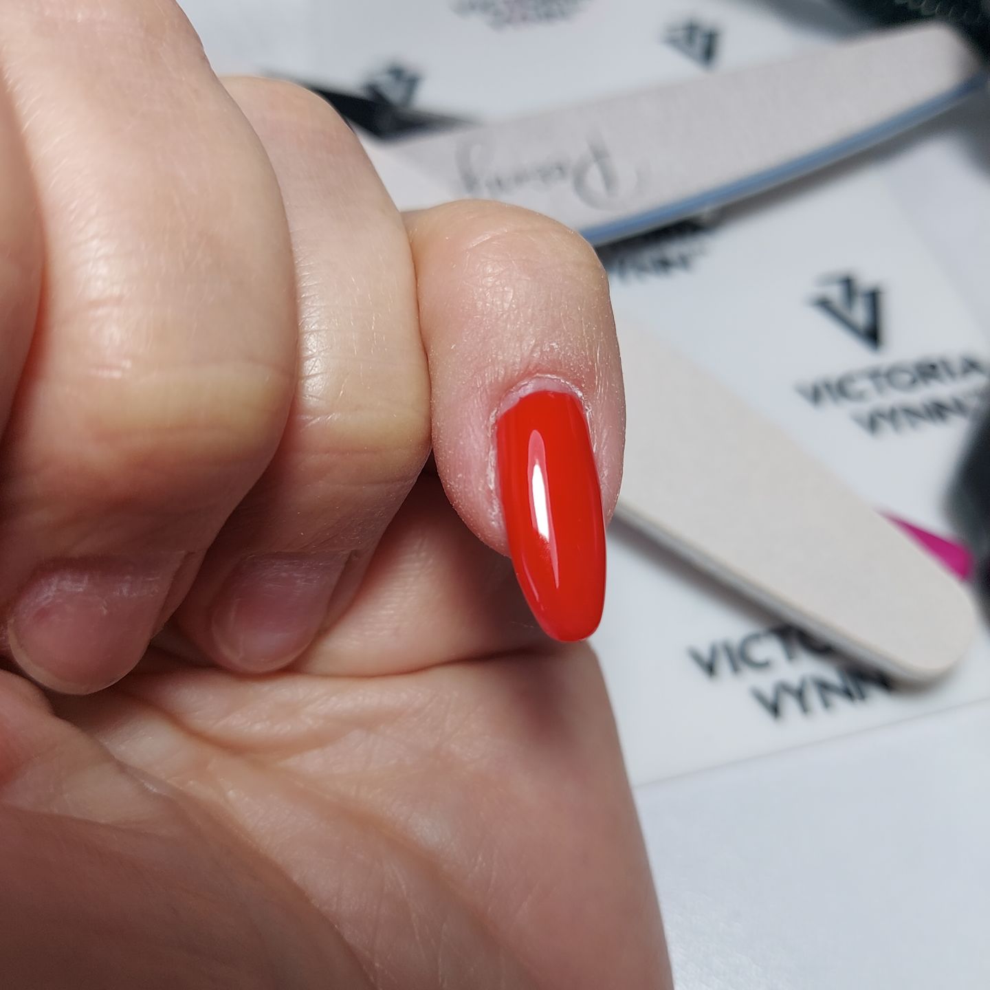 Customer photo review of Semilac 039 Sexy Red UV Gel Polish 7ml