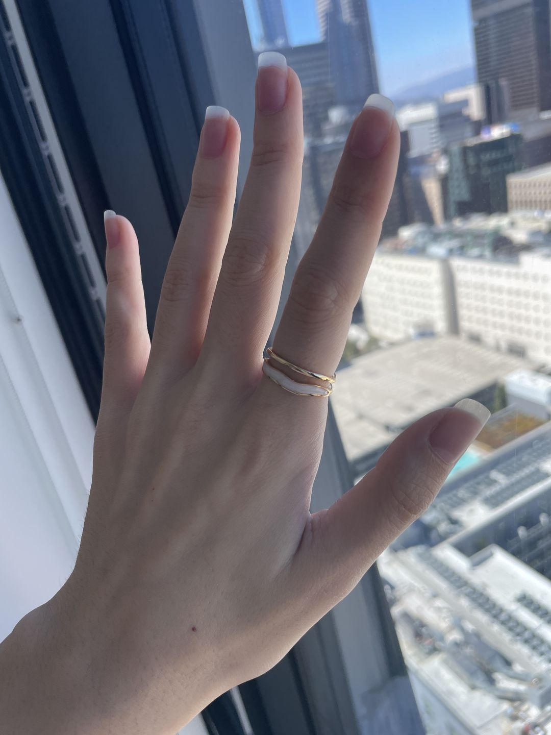 Customer photo review of Layered Sahara Gold Ring