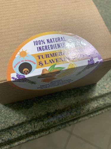 Customer photo review of Turmeric, Lemon & Lavendar Soap