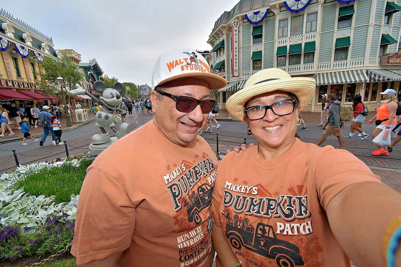 Customer photo review of Mickey's Pumpkin Patch Shirt