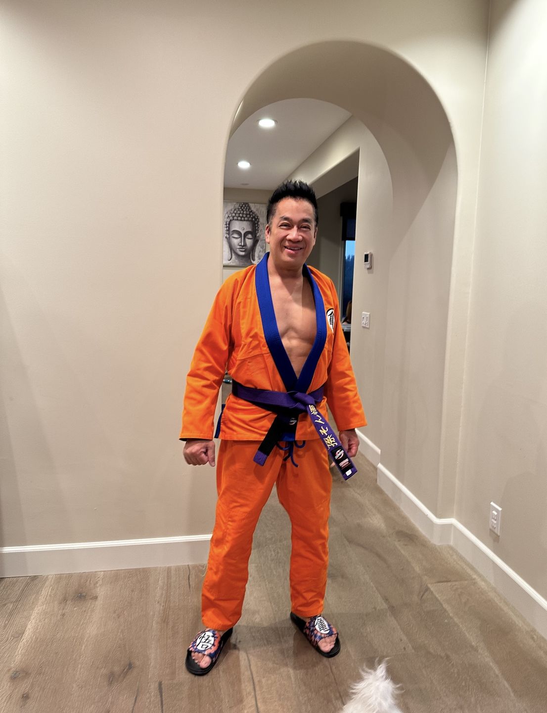 Customer photo review of Premium Custom Name Brazilian Jiu Jitsu BJJ Belt