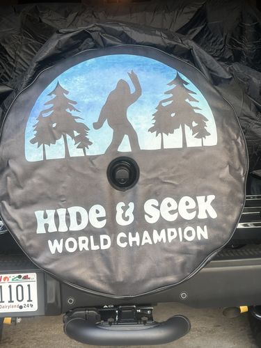 Customer photo review of Bigfoot/Sasquatch Hide and Seek World Champion - Night Sky