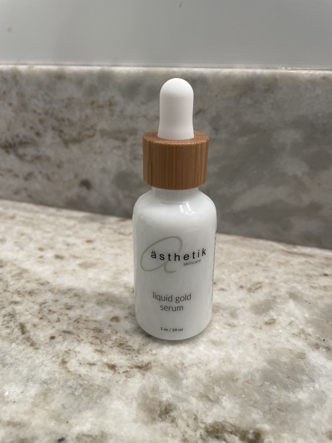 Customer photo review of liquid gold serum
