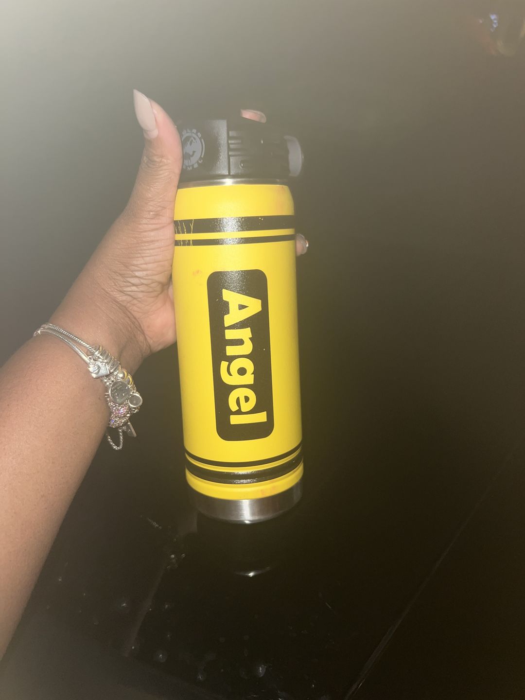 Customer photo review of Personalized Kids Color Water Bottle Tumblers