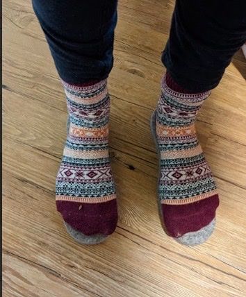 Customer photo review of Wool Felt Insoles - 13mm Thick