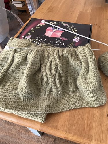 Customer photo review of Ladies Mystery Knitting Box