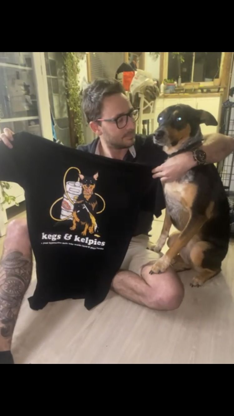 Customer photo review of Kegs & Kelpies Tee