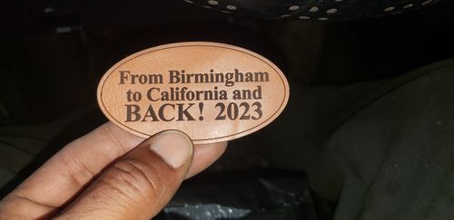 Customer photo review of Custom Leather Patches