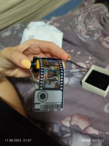 Customer photo review of מחזיק מפתחות פילם אישי