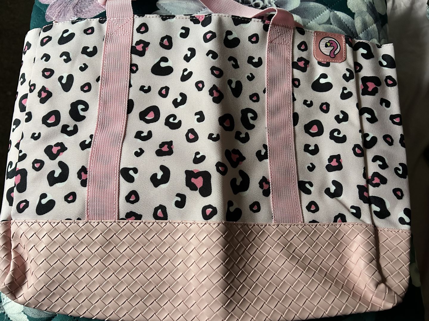 Customer photo review of Pink Leopard Tote Bag
