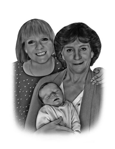 Customer photo review of Black & White Pastel Shade 🇬🇧 30 x 40cm Portraits