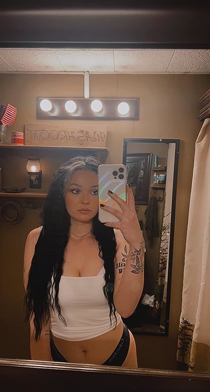 Customer photo review of Nano Ring Extensions Remy Human Hair Nano Tip Hair Jet Black #1 |Youngsee