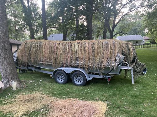 Customer photo review of Hunting Blind Raffia Grass (Pack)
