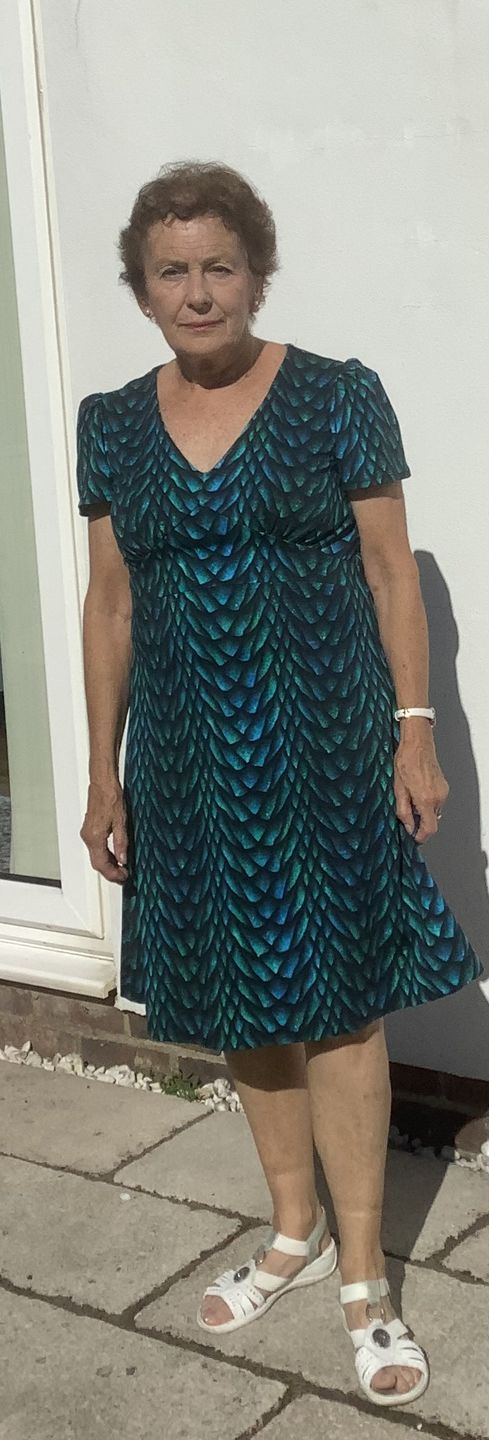 Customer photo review of Dragon Scales French Terry Fabric