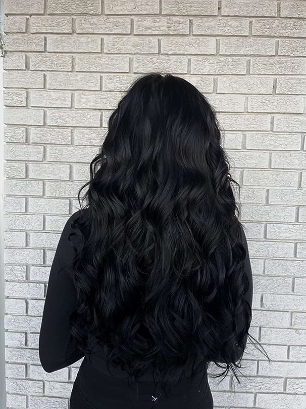 Customer photo review of Nano Ring Extensions Remy Human Hair Nano Tip Hair Jet Black #1 |Youngsee