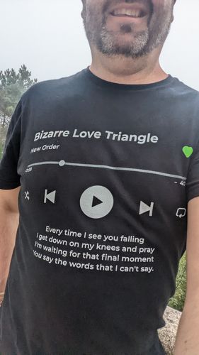 Customer photo review of Your Favorite Song T-Shirt Music Player