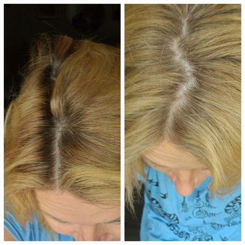 Customer photo review of LA Sunkissed Touch Up Color