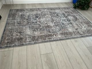 Customer photo review of Distressed Vintage Kendra Ash Area Rug