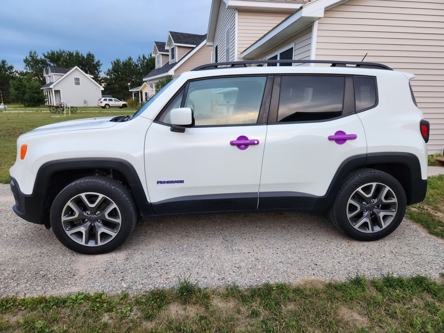 Customer photo review of JEEP Emblem Overlay Decals – Solid Colors | Fits 2015+ Jeep Renegade