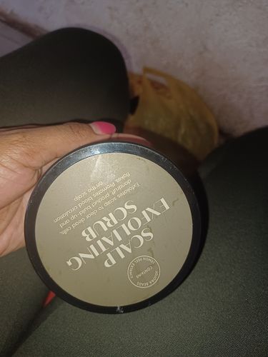 Customer photo review of Scalp Exfoliating Scrub (200ml)