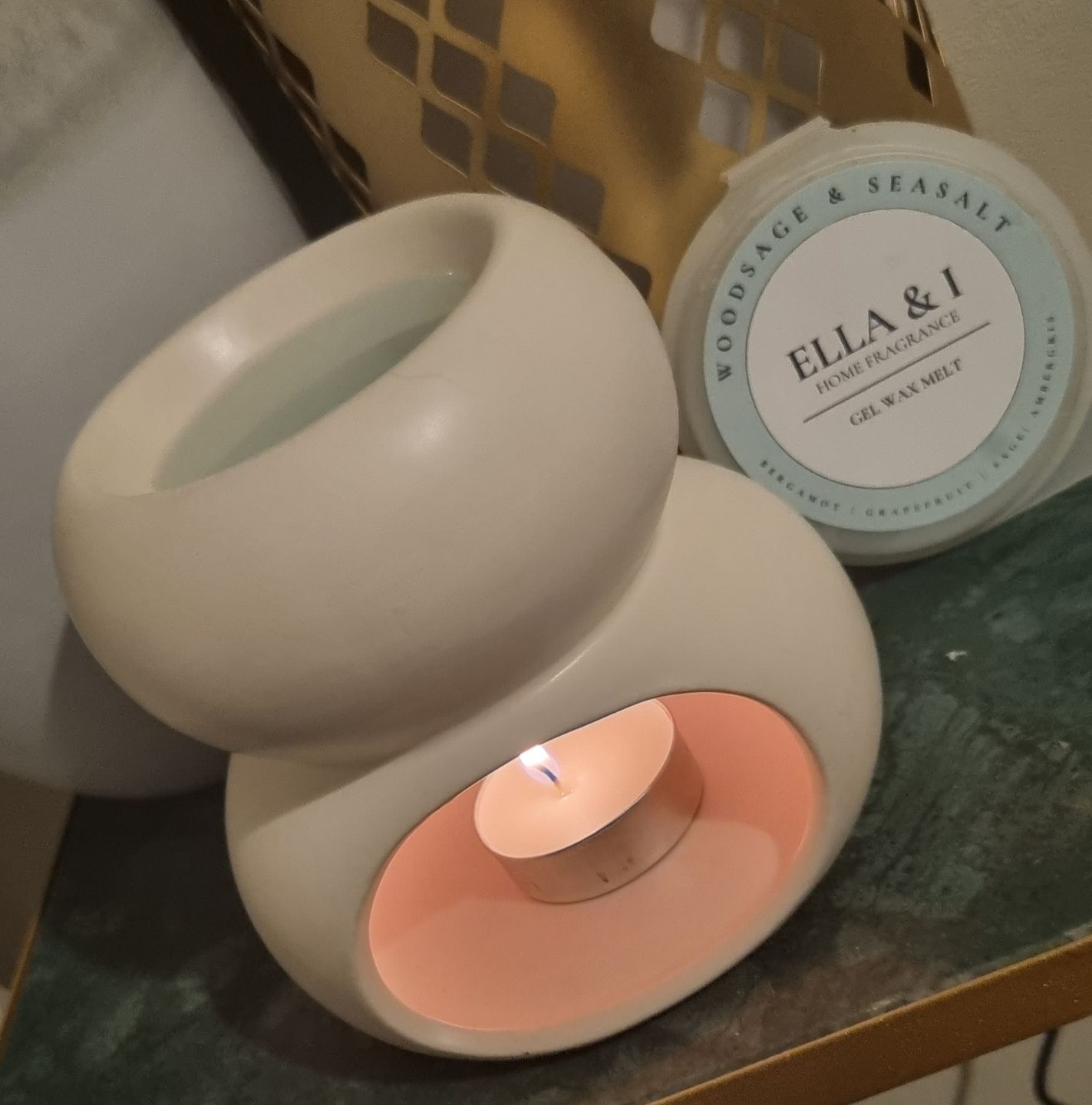 Customer photo review of Woodsage & Sea Salt Gel Melt