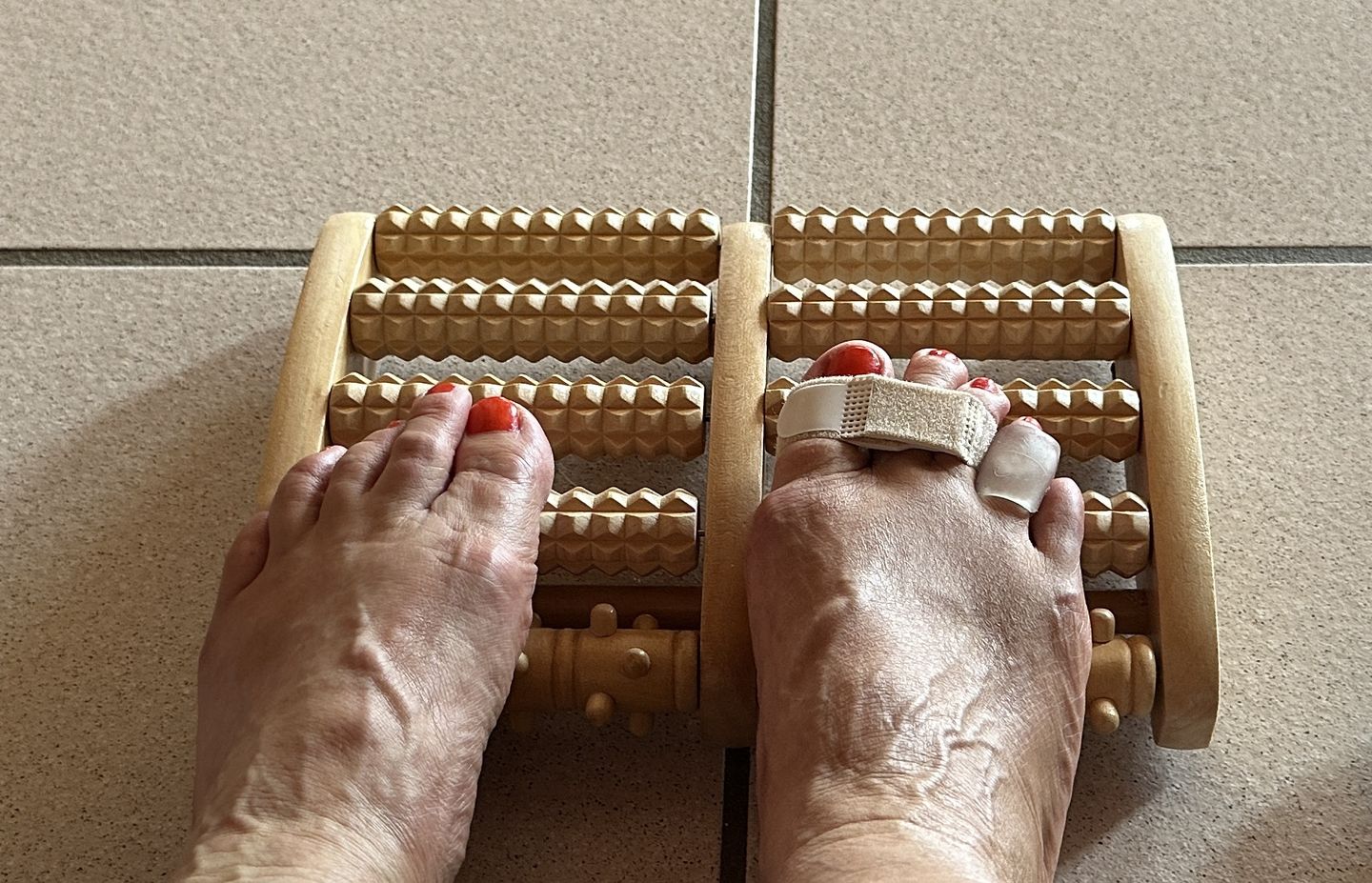 Customer photo review of Fußmassageroller