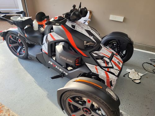 Customer photo review of Can Am BRP Ryker & Ryker Rally 2019-22 Sport Bike Graphics