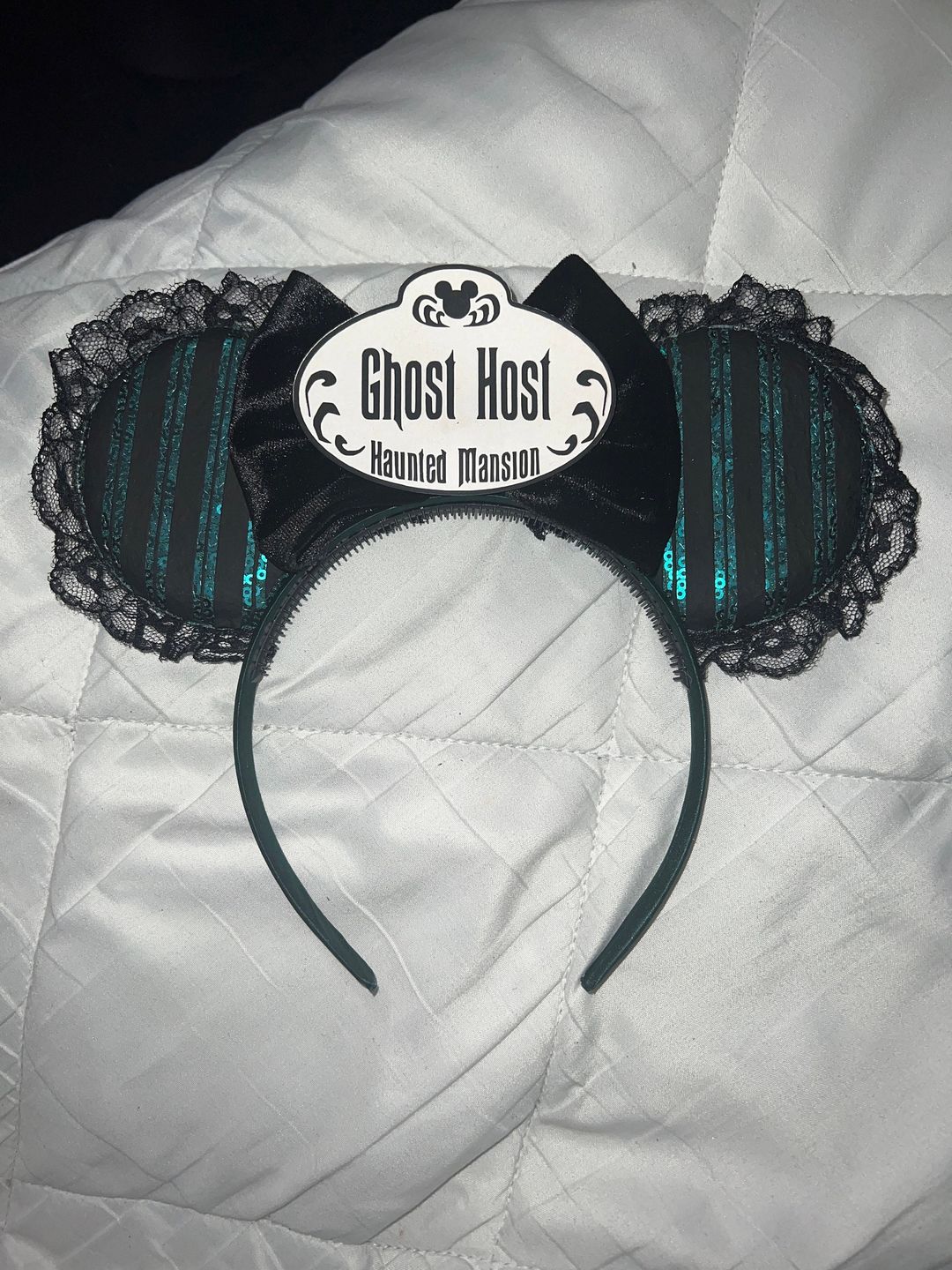 Customer photo review of Ghost Host Mickey Ears