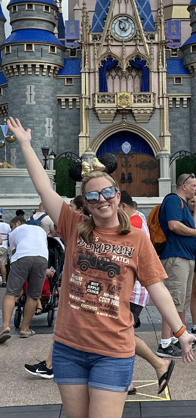 Customer photo review of Mickey's Pumpkin Patch Shirt