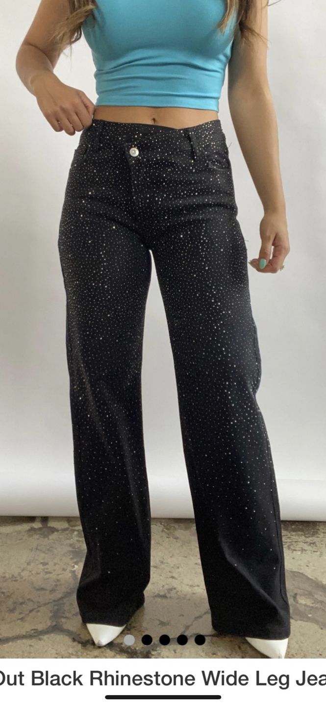 Customer photo review of Rhinestone Jeans