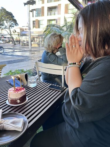 Customer photo review of Lemon Syrup and Raspberry Meringue Cake