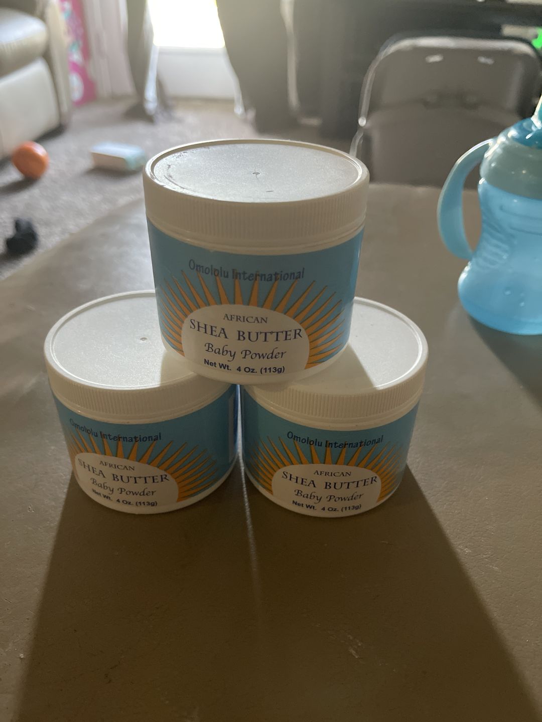 Customer photo review of Omololu Shea Butter - Baby Powder - 4 oz