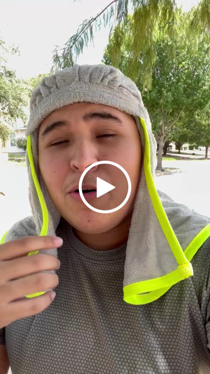 Customer video review of Activshield® Cooling Headpiece - Gray/ Arctic Poppy