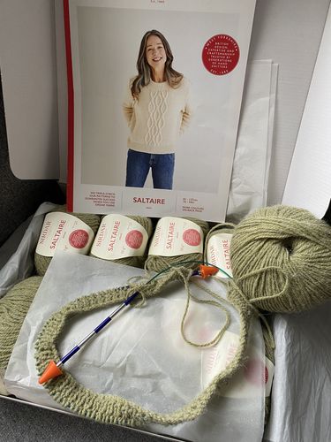 Customer photo review of Ladies Mystery Knitting Box