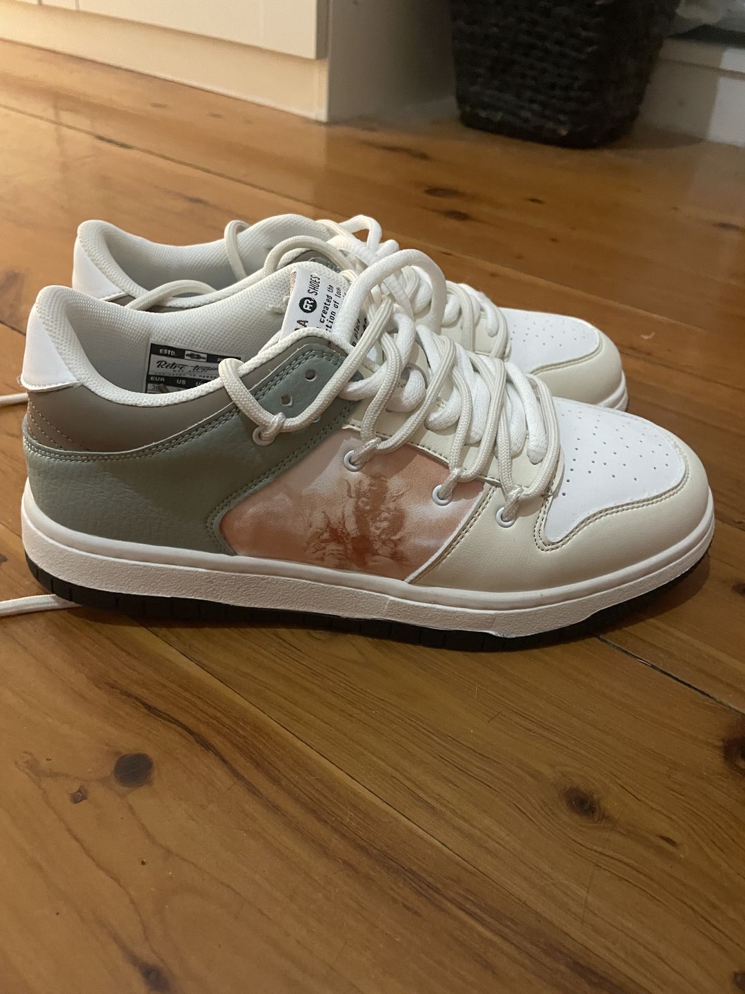 Customer photo review of Renaissance angels inspired Sneakers