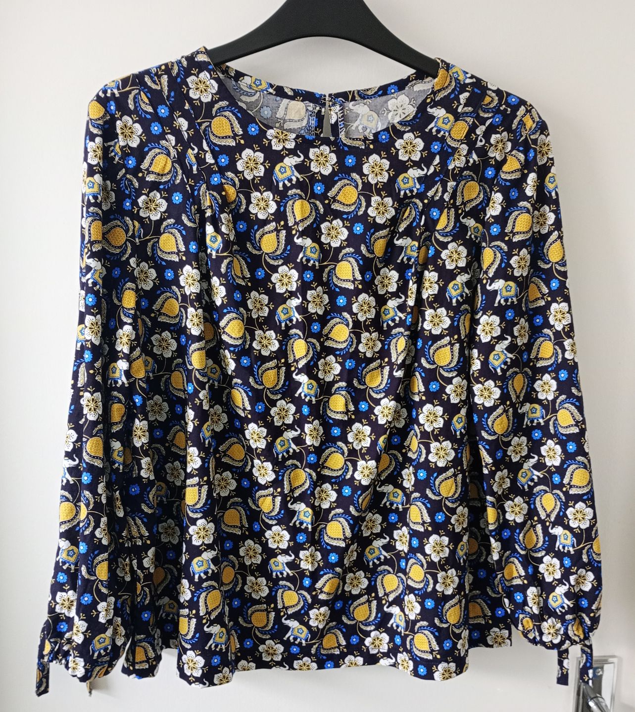 Customer photo review of Flowers & Elephants Cotton Poplin Fabric - 58" wide