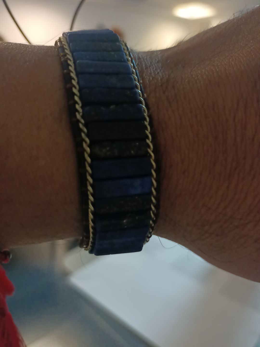 Customer photo review of Lapis Lazuli Energy Bracelet
