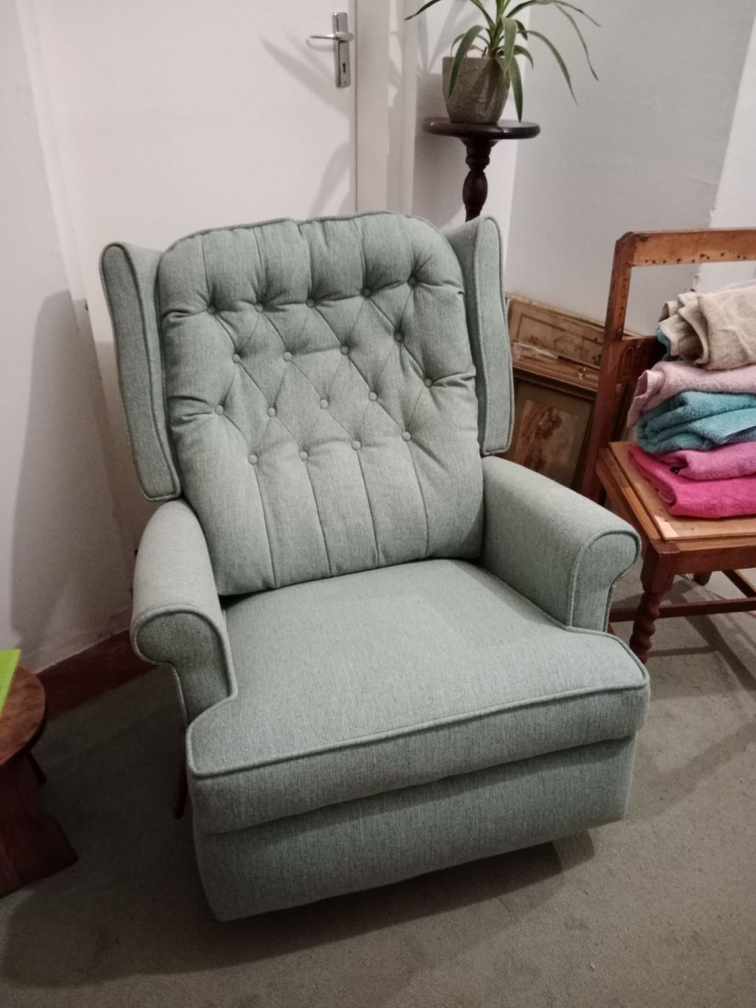 Customer photo review of Berber Linen 140cm Trellis