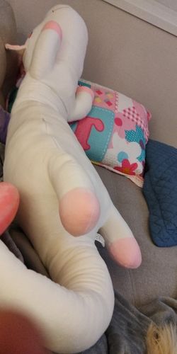 Customer photo review of Sweet Lullaby Unicorn Plush Pillow