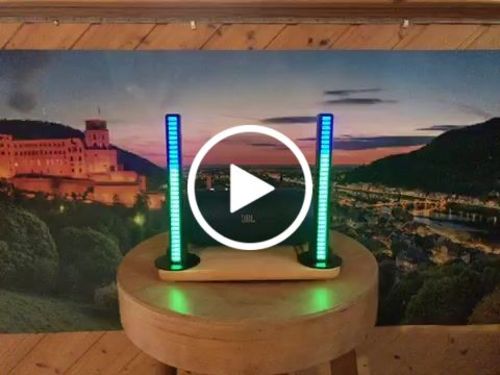 Customer video review of Kabellose Soundaktivierte RGB-Lichtleiste
