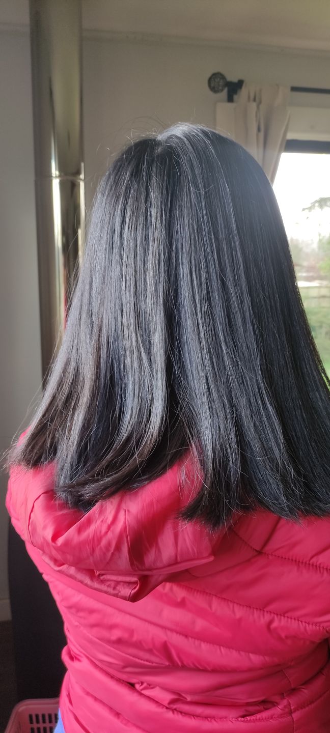 Customer photo review of Kit Shampoo + Acondicionador Golden Glow 300 ML