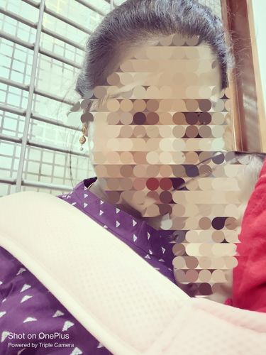 Customer photo review of Purple Handloom Maxi