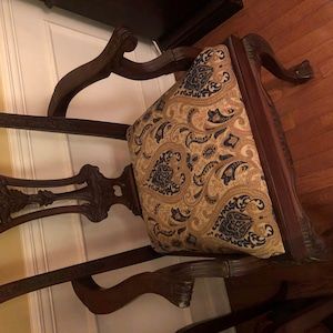 Customer photo review of Versailles Damask Brocade Chenille Woven Jacquard Fabric | 6 Colors