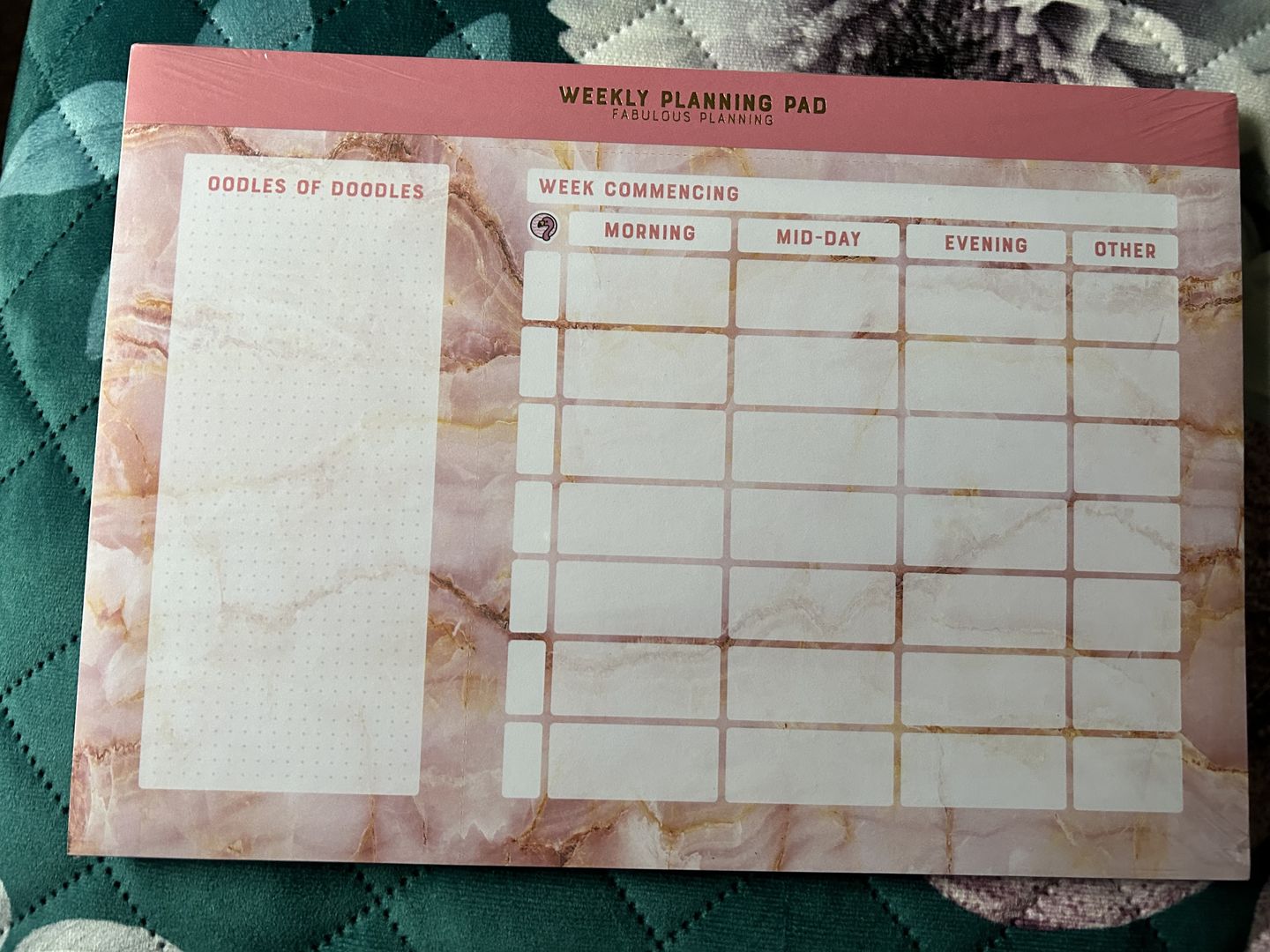 Customer photo review of Freebie A4 Yearly Planning Pad