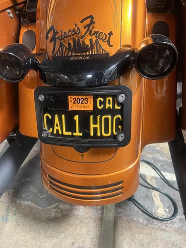 Customer photo review of 1964 CALIFORNIA MOTORCYCLE LICENSE PLATE 4"x7" (100mm x 180mm)