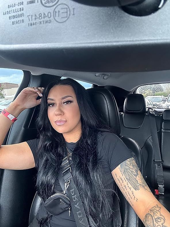 Customer photo review of Nano Ring Extensions Remy Human Hair Nano Tip Hair Jet Black #1 |Youngsee