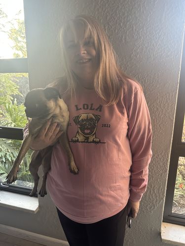 Customer photo review of Animated Pets HOODIE (Unisex)