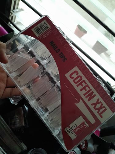 Customer photo review of Tip Coffin Crystal XXL 500 pzas Fantasy Nails
