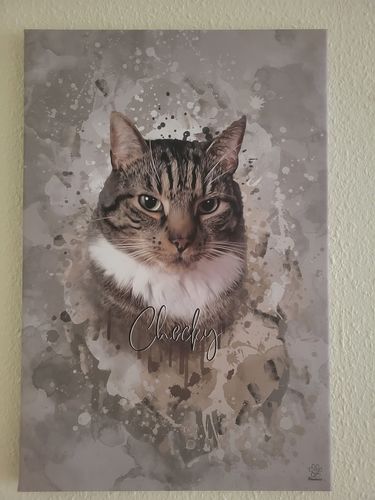 Customer photo review of Aquarell Pawtrait